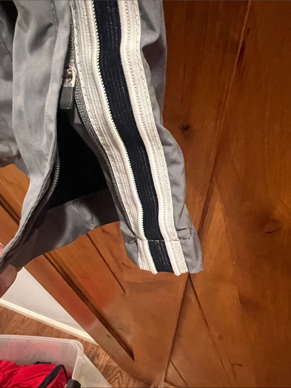 OshKosh B'gosh Gray Joggers with White & Black Side Stripes